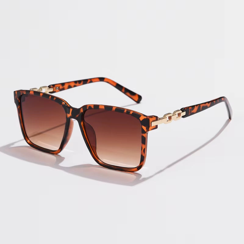 Fashion Womens Sunglasses Square Style Sun Glasses Accessories Gradient Lens Anti-Uv400 Luxury Brand Oculus Eyeglasses Female