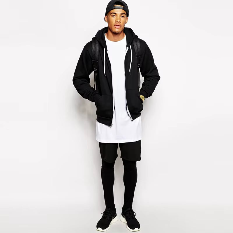 2025 White Casual Long Size Mens T-Shirts Hip Hop Tops Extra Long Tee Shirts for Male Longline Man T-Shirt Men T Shirt