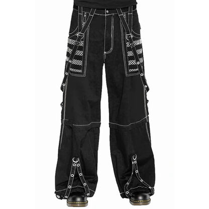 Punk Style Y2K Wid Leg Denim Pants E-Girl Gothic Loose Trousers Cyber Grunge Cargo Pants Harajuku High Waist Baggy Jeans Women