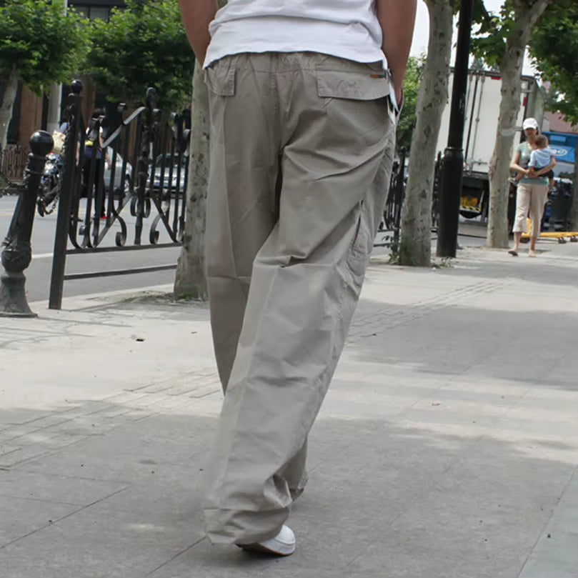 Men plus Large Size Cargo Pants Cotton Straight Oversize Tracksuit Wide Leg Tactical Baggy Trousers Spring Summer 5XL 6XL Z1