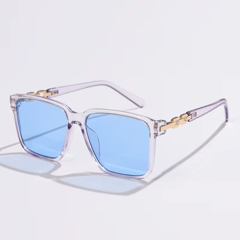Fashion Womens Sunglasses Square Style Sun Glasses Accessories Gradient Lens Anti-Uv400 Luxury Brand Oculus Eyeglasses Female